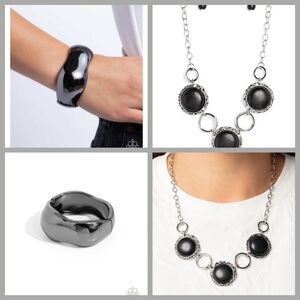 Elegant Black Jewelry Set